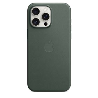 Coque en tissage fin avec MagSafe pour iPhone 15 Pro Max Chêne vert