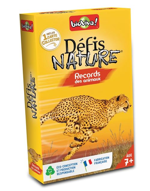 Bioviva Multicolore Jeu De Cartes Défis Nature Records Des Animaux