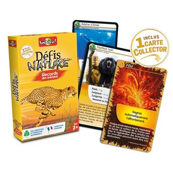 Jeu de cartes Bioviva Défis Nature Records des animaux