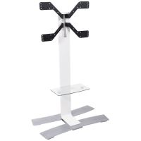 Pied TV Erard WILL 1400XL Blanc avec tablette