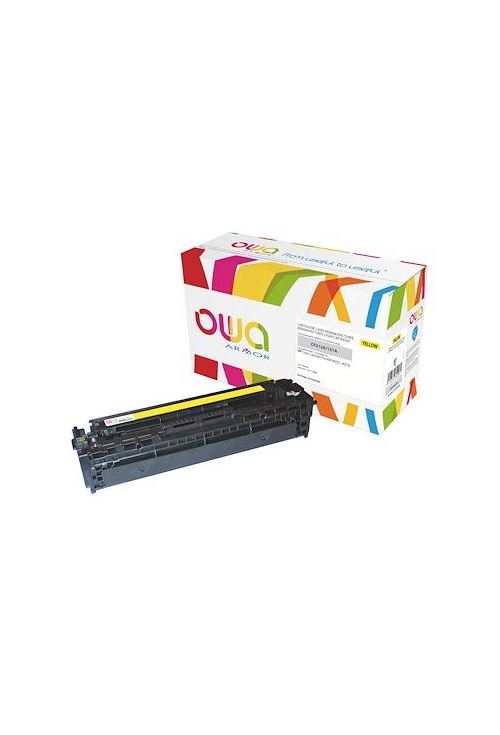 OWA jaune compatible cartouche de toner alternative pour : HP CF212A - vue 1