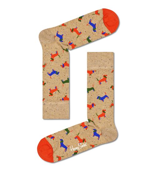 Chaussettes hautes et mi-bas Happy Socks Puppy Love Taille 36-40