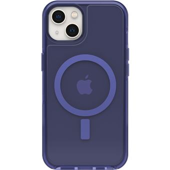 Coque de protection avec MagSafe pour iPhone 13 OtterBox Symmetry Series+ Clear Bleu transparent