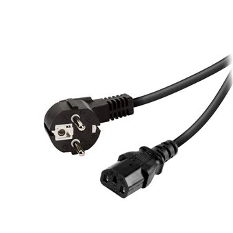 Schuko/IEC Cable d''alimentation 3 broches, 1,8 m, noir - 1