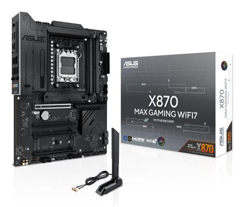 Carte mère ASUS X870 MAX GAMING WIFI7 ATX Socket AM5 Chipset AMD X870