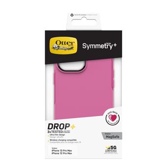 Coque de protection pour iPhone 13 Pro Max OtterBox Symmetry Series+ avec MagSafe Rose fuchsia