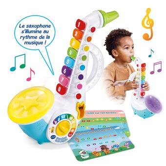 Jouet musical d eveil Vtech Baby Saxophone Lumi Magique Jouet musical d eveil Achat prix fnac