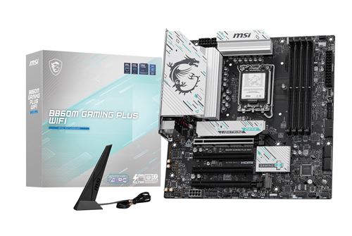 Carte mère MSI B860M GAMING PLUS WIFI micro ATX Socket LGA1851 Chipset Intel B860