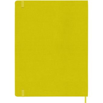 Carnet très grand format Moleskine rigide ligné Soie Jaune paille