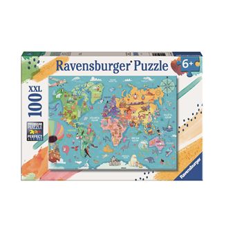 Puzzle Mappemonde Ravensburger-16633 2000 pièces Puzzles - Cartes du Monde  et Mappemonde