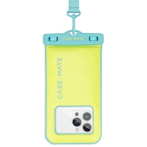 Etui Étanche Waterproof Pour Téléphone Mobile Case Mate Bleu Et Jaune