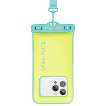 Etui étanche waterproof pour téléphone mobile Case Mate Bleu et jaune