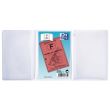 Etui permis de conduire à 3 volets Oxford 7,5 x 10,5 cm Transparent