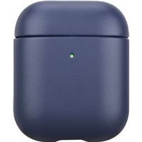 Etui en cuir véritable On Earz Mobile Gear pour AirPods 1 et 2 Bleu