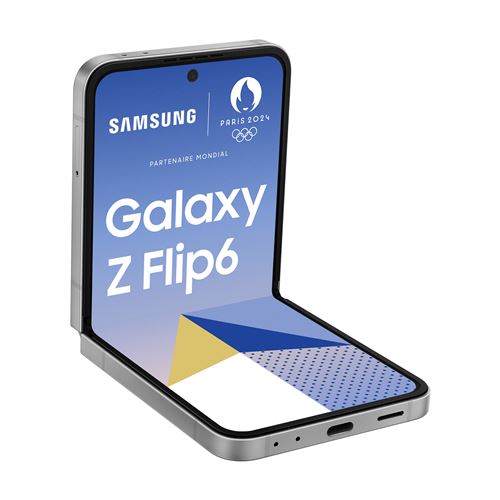 Samsung Galaxy Z Flip6 SM-F741B 17 cm (6.7 ) Double SIM Android 14 5G USB Type-C 12 Go 256 Go 4000 mAh Argent