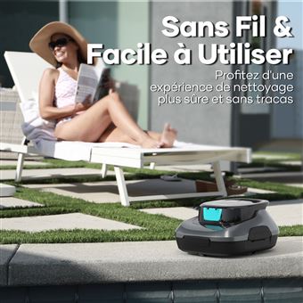 Robot nettoyeur de piscine sans fil Aiper Scuba SE 12,6 W Noir