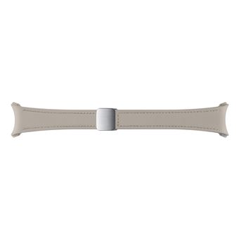 Bracelet hybride en simili cuir pour Samsung Galaxy Watch Series 115 mm S/M Taupe