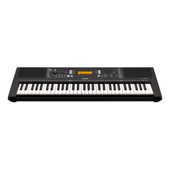 Clavier Yamaha PSR-E363 avec bloc d'alimentation Noir