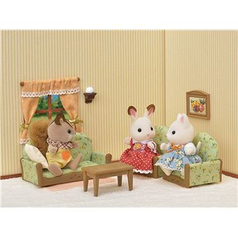 Sylvanian Families Salle De Séjour - Maison De Poupée, Jouet Enfant 3 Ans Et Plus, Jeu Créatif