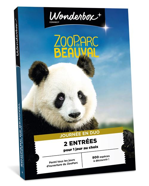 Coffret cadeau Tick nBox 2 entrées pour 1 journée au ZooParc de Beauval