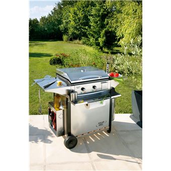 Ensemble Plancha à gaz Roller Grill Cataluna 600 5500 W Argent et Noir