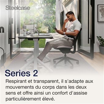 Chaise de bureau Steelcase Series 2 Noir