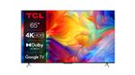 TV TCL LED 65P638 165 cm 4K UHD Google TV Métal noir 2022