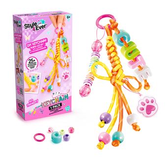 Canal Toys – Style 4 Ever – Set De Porte-clés DIY – 3 Aquacharms XXL – Paracord Et Perles – Dès 6 Ans