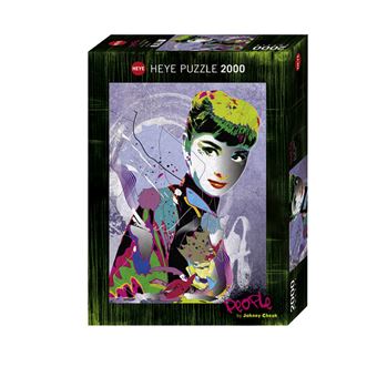 Puzzle 2000 pieces HEYE Audrey II de serie People artiste Johnny Cheuk Dimensions puzzle monte : 50 x 70 cm LabeL environnemental FSC assure la production / produit a base de bois respectent les procedures garantissant la gestion durable des forets