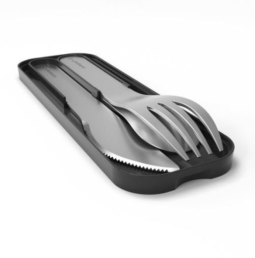 Set de 3 couverts Monbento Pocket Noir Onyx