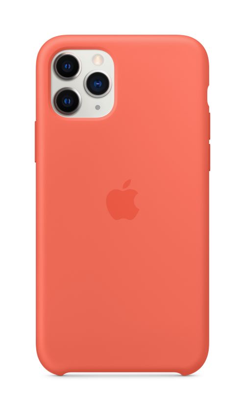 Coque en Silicone pour iPhone 11 Pro Orange