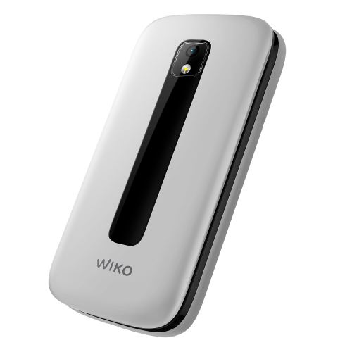 Téléphone Portable à Clapet Wiko F300 Double Sim Blanc