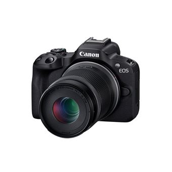 Canon EOS R50 - Appareil photo numérique - sans miroir - 24.2 MP - APS-C - 4K / 30 pi/s - 2.5x zoom optique RF-S 18-45mm F4.5-6.3 IS STM lens, 55-210mm F5.0-7.1 IS STM lens - Wi-Fi, Bluetooth - noir