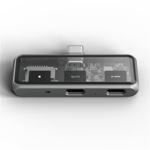 Adaptateur Satechi XR Mobile avec lecteur microSD Gris sidéral