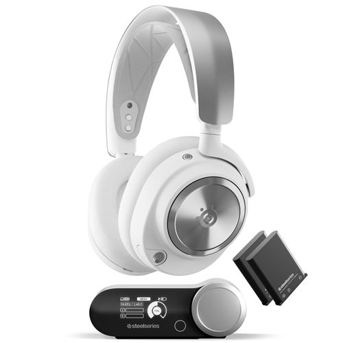 Casque PC gaming sans fil SteelSeries Arctis Nova Pro WL Bluetooth Blanc