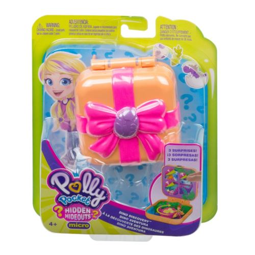 Coffret Mini Figurine Polly Pocket Bébé Dinosaure