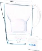 Carafe Filtrante Brita Marella et 12 Cartouches Filtrantes Maxtra+ Blanc