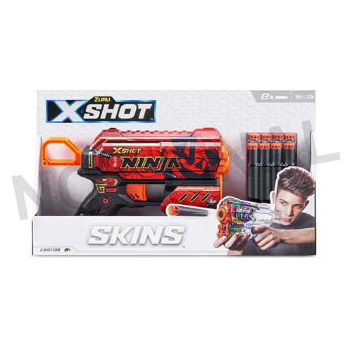 Pistolet Skins Dread 12 Flèches X shot Zuru Le Pistolet Coloris Aléatoire