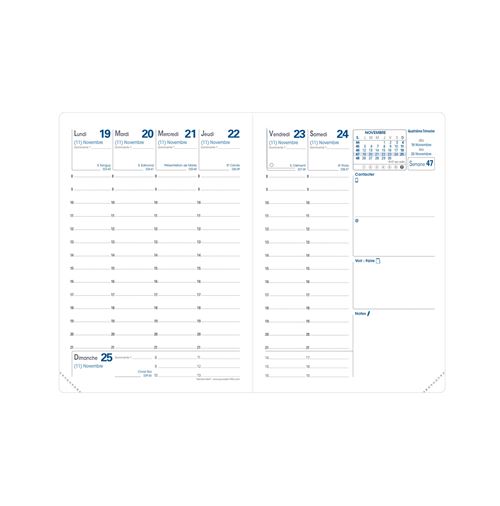 Agenda 2024 16x16: Cm, Semainier,Vertical Vue, 1 Semaine sur 2