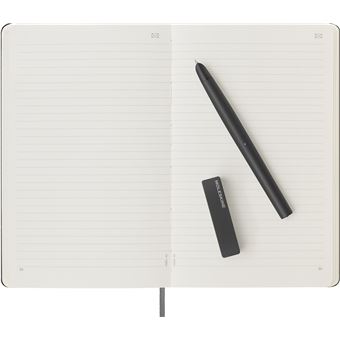 Set cahier connecté grand format Smart avec stylo Moleskine Noir