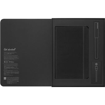 Set cahier connecté grand format Smart avec stylo Moleskine Noir