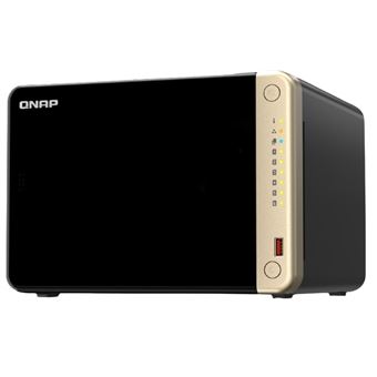 QNAP TS-664 - Serveur NAS - 6 Baies - SATA 6Gb/s - RAID 5, 10 - RAM 8 Go - iSCSI support