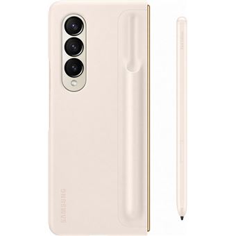 Coque avec S Pen intégré pour Samsung Galaxy Z Fold 4 Ivoire