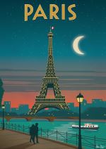 Affiche Sergeant Paper Paris Moonlight 50x70 cm Edition limitée signée