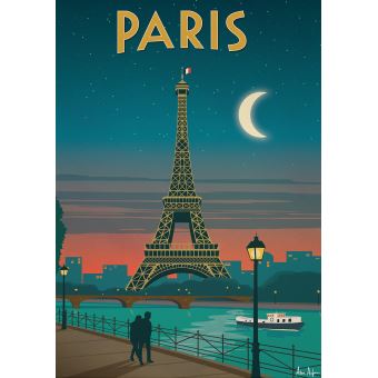 Affiche Sergeant Paper Paris Moonlight 50x70 cm Edition limitée signée