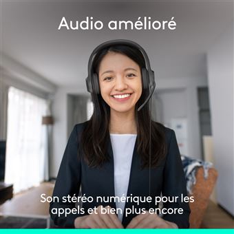Casque PC filaire Logitech H390 Noir