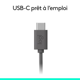 Casque PC filaire Logitech H390 Noir