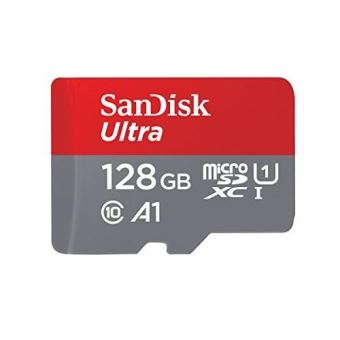 Carte Mémoire SanDisk Ultra 128 Go SDXC Classe 10 UHS-I - Vitesse Lecture 30 Mo/s, Idéale Pour Vidéo Full HD Et Photos