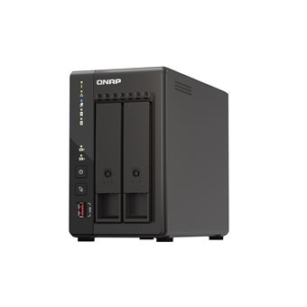 QNAP TS-253E - Serveur NAS - 2 Baies - SATA 6Gb/s - RAID 0, 1 - RAM 8 Go - iSCSI support