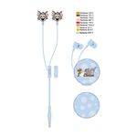 Ecouteurs intra-auriculaires filaires Miniso Tom & Jerry Bleu